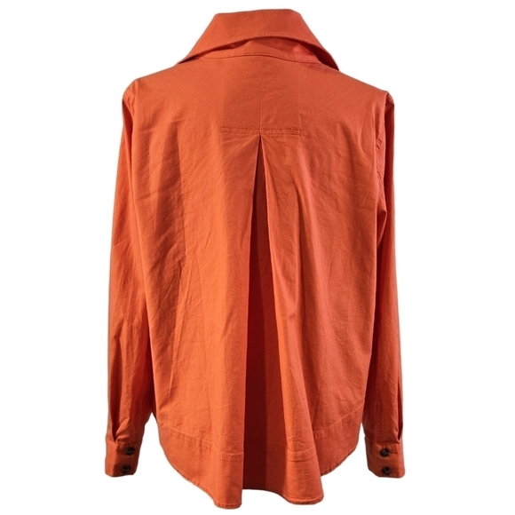 Cabi 5098 Tiger Lily Resort Jacket Orange Button-Up Colorful Beachy Vacation - Picture 2 of 8